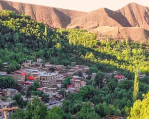 نمایی از روستای بار نیشابور