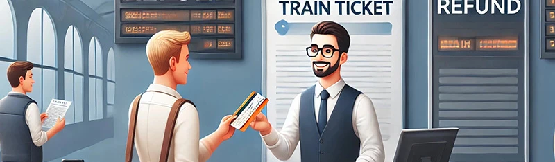 استرداد بلیط قطار