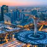 نمایی از شهر آستانه پایتخت قزاقستان