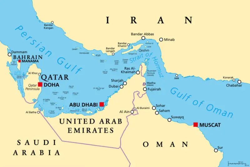 موقعیت جغرافیایی دبی