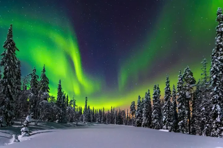 زمان شفق قطبی در روسیه